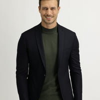 Siyah Lacivert 7 Drop Super Slim Fit Eksra Dar Kesim Astarsız Spor Ceket