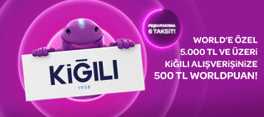 World Mobile Özel Kiğılı’da 6 Taksit