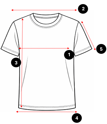 Regular Fit Kısa Kollu T-Shirt Size Guide