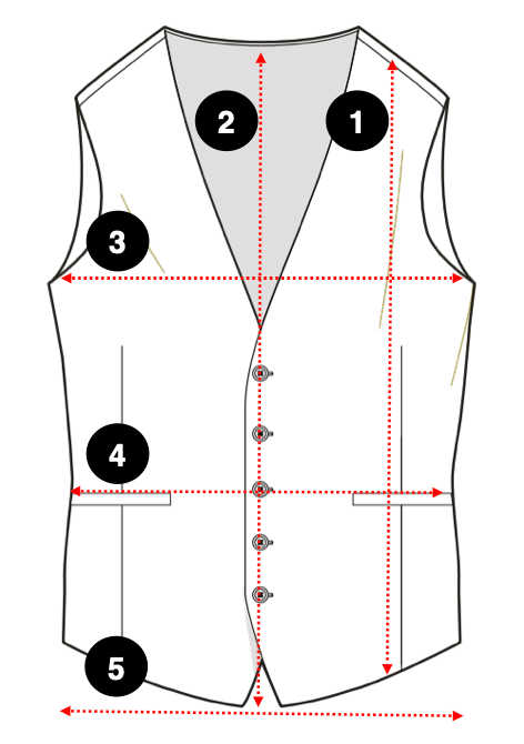 Super Slim Fit Yelek Size Guide
